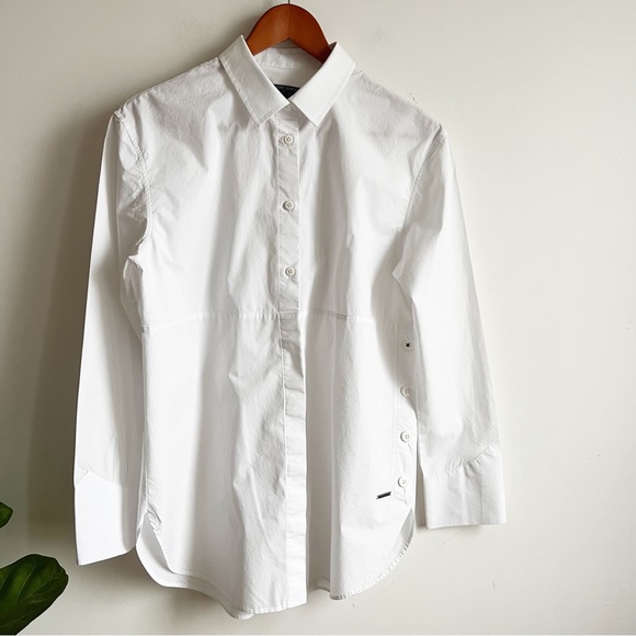 Saint James Tops - Saint James L’Atelier White Button Down Shirt Size 6 Cotton